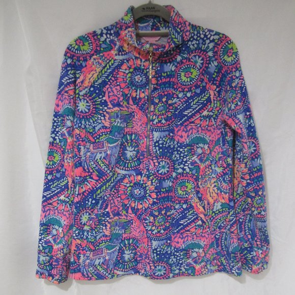 Lilly Pulitzer XS No Prob Llama Pop Over Skipper - Picture 1 of 8
